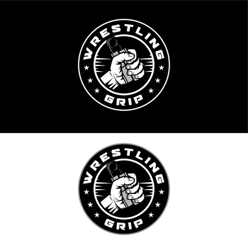 Wrestling logo with the title 'Wrestling Grip'
