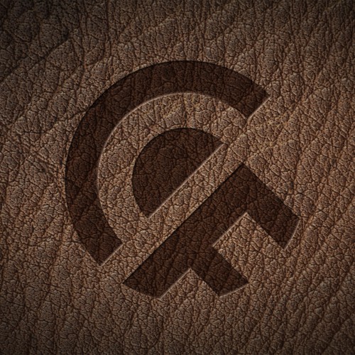 Leather logo with the title 'Logo concept for smart wallet'