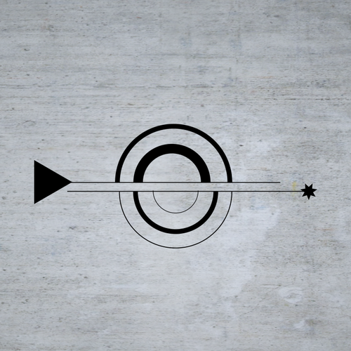 Geometric logo with the title 'minimalist, monochromatic, symbolic logo for Silicon Valley start up'