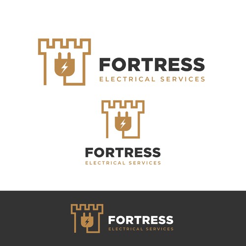 Fortress logo with the title 'Fortress Electrical Logo'