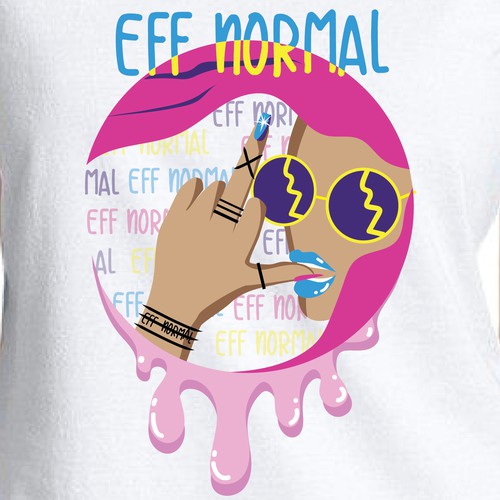 Strong t-shirt with the title 't-shirt illustration '