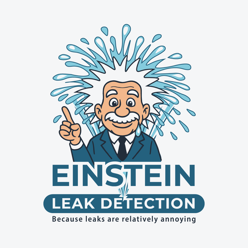 Plumbing logo with the title 'EINSTEIN Leak Detection'