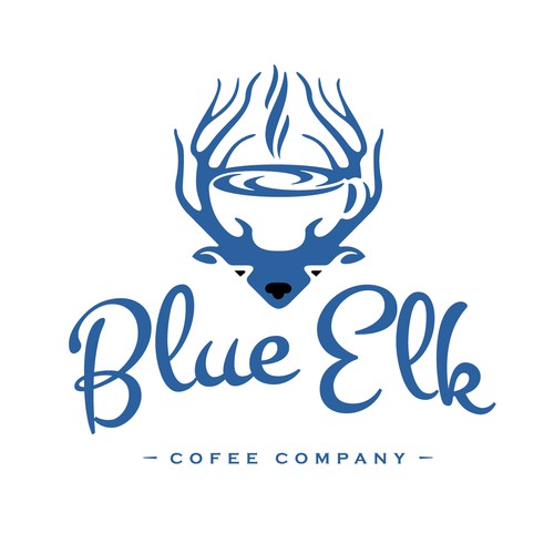 Elk logo with the title 'BLUE ELK'