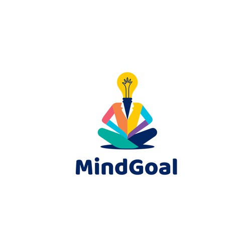 Mental health design with the title 'Logo for MindGoal'