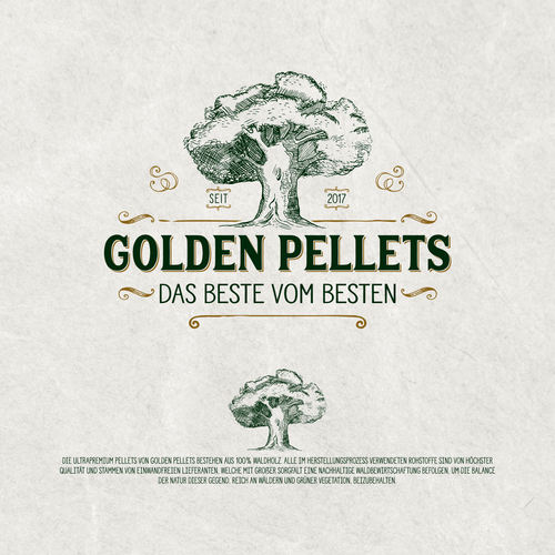 Old brand with the title 'Logo for Golden Pallets'