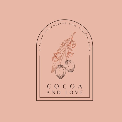 Cocoa logo with the title 'Logo Cocoa and Love'