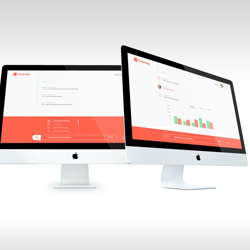 Application website with the title 'SeatJoy'