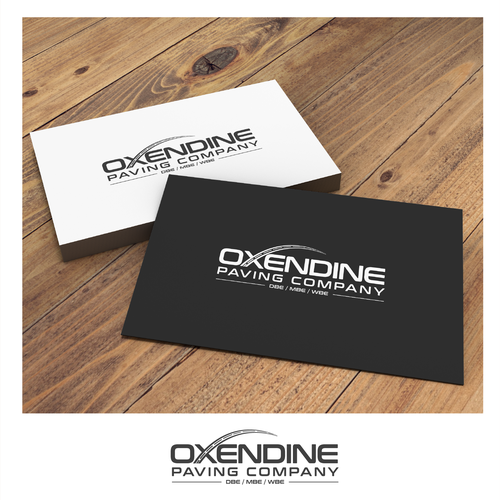 Excavator logo with the title 'Oxendine Paving Company'