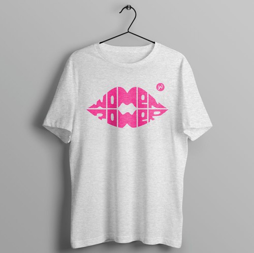 Lips design with the title 'Women T-shirt design for famous Brand "COLORTHEWORLD"'
