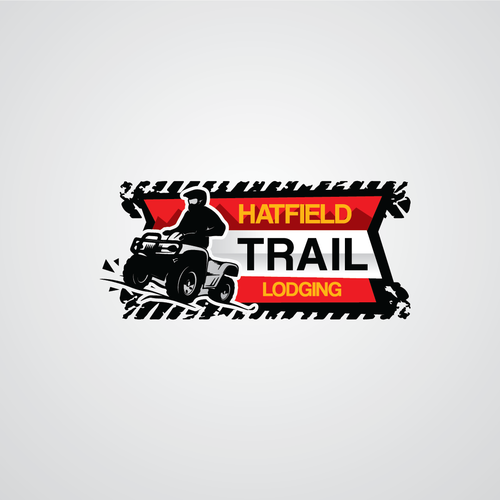 Motocross logo with the title 'Logo concept for ATV rider'