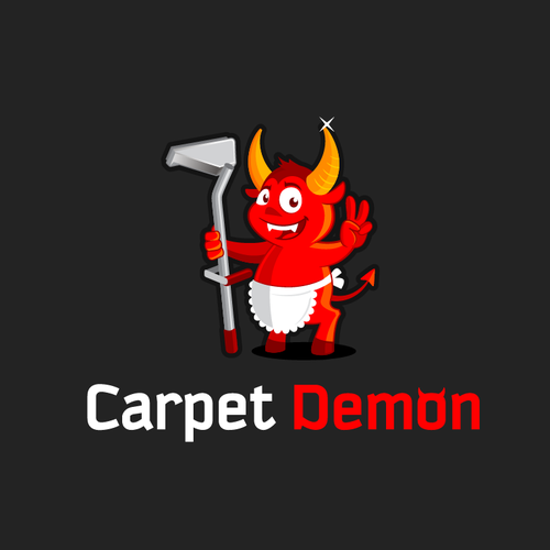 Demon logo with the title 'Carpet Demon'
