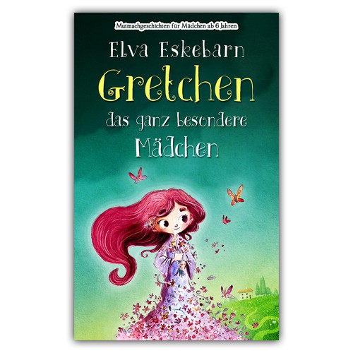 Girl book cover with the title 'Gretchen das ganz besondere Mädchen'