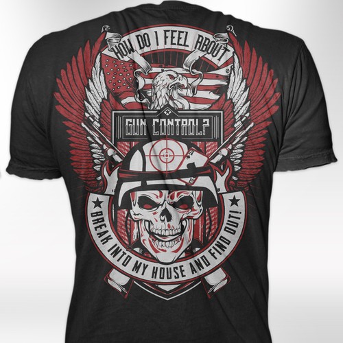 Army t-shirt with the title 'Gun Shirt'