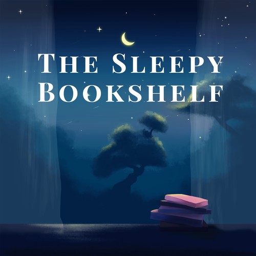 Night illustration with the title 'Podcast cover '