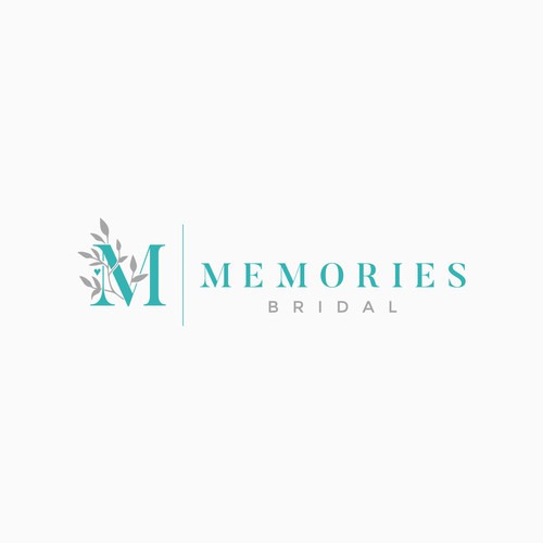 Classic modern design with the title 'Memories Bridal'