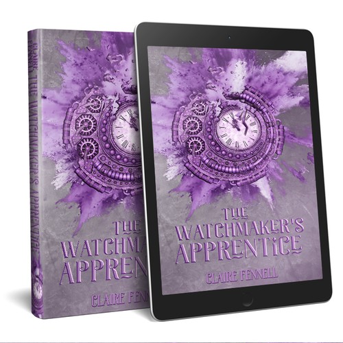 Purple book cover with the title 'The watchmaker's apprentice'