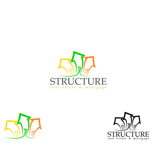 House building design with the title 'STRUCTURE needs a new logo'