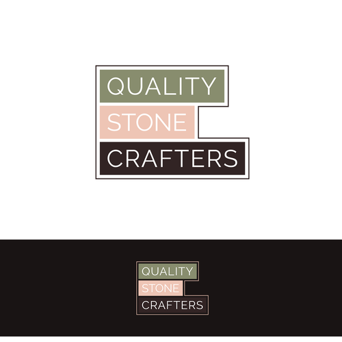 Wall logo with the title 'Quality Stone Crafters'