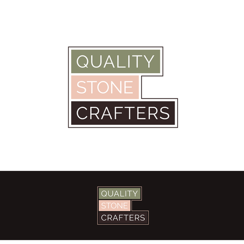 Brick design with the title 'Quality Stone Crafters'