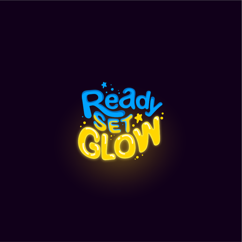 Glow logo with the title 'Logo Design for Ready Set Glow'