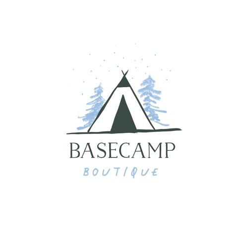 camping tent logo