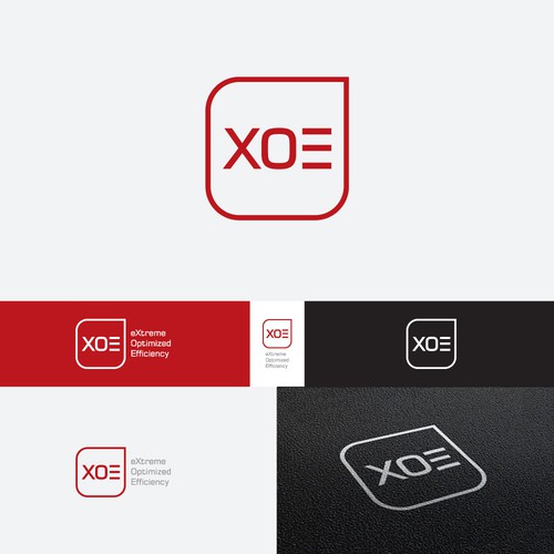 Electronic design with the title 'XOE Logo'