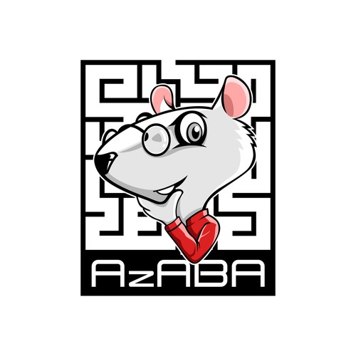 Rat logo with the title 'Design a Mascot Logo for psychology related association in Arizona'