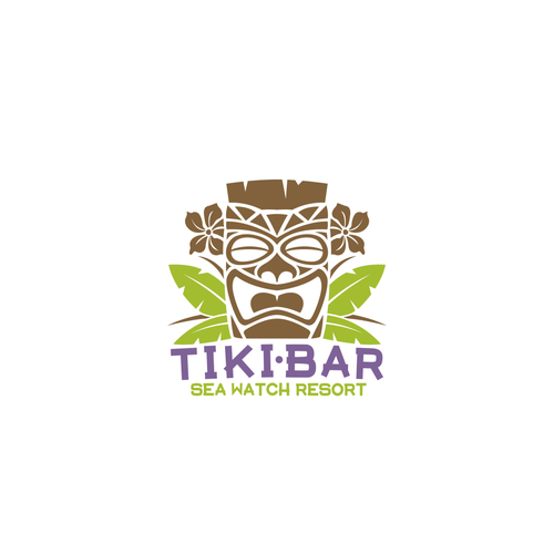 Hawaii logo with the title 'Logo for an oceanfront tiki bar'