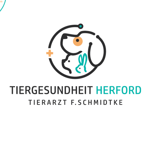 Cat brand with the title 'Tiergesundheit logo'