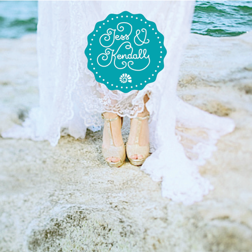 Wedding logo with the title 'Create a Modern Wedding Logo'