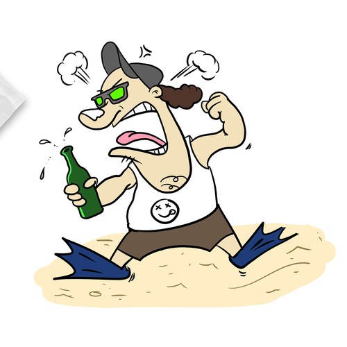 Angry design with the title 'angry mascot'