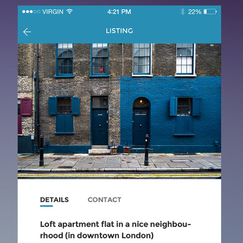 Listing design with the title 'iPhone Listing Page'