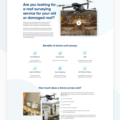 Redesign for ExallRoofing website