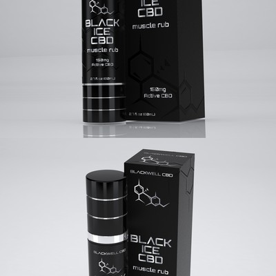 Design a modern product label and box for a Cannabidiol(CBD)
