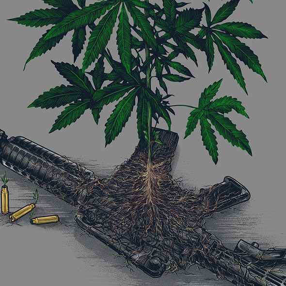 War artwork with the title 'WAR on WEED '