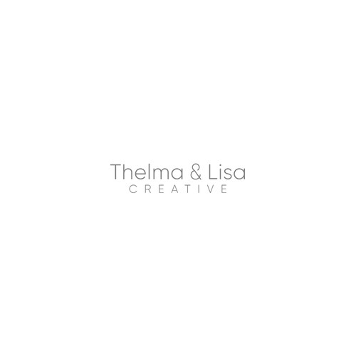 Fashion logo with the title 'Thelma & Lisa Creative Logo'