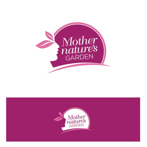 Mother's Day logo with the title 'Mother Nature Garden Logo'