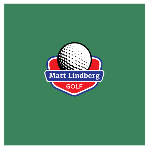 Pine green logo with the title 'Golf coach logo'