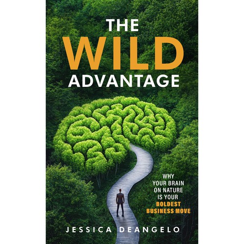 Inspirational book cover with the title 'Inspirational business guidance & leadership book cover design'