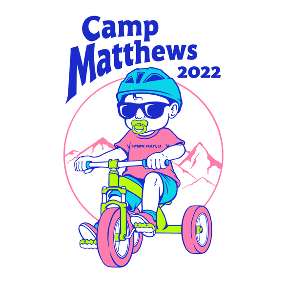 Cute t-shirt with the title 'Camp Matthews'