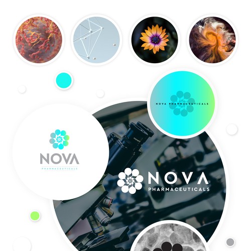Pharmacy brand with the title 'Nova Pharmaceuticals'