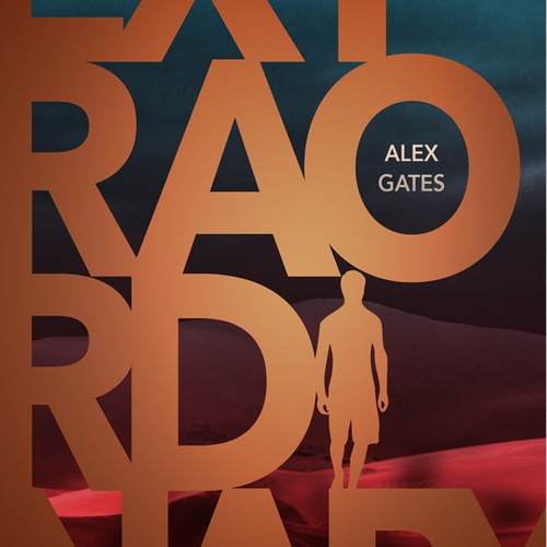 Post-apocalyptic book cover with the title 'A different take on a book cover'