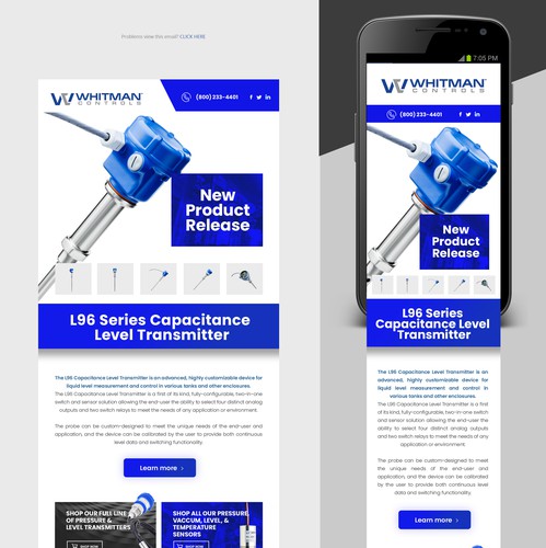 HTML design with the title 'Email'