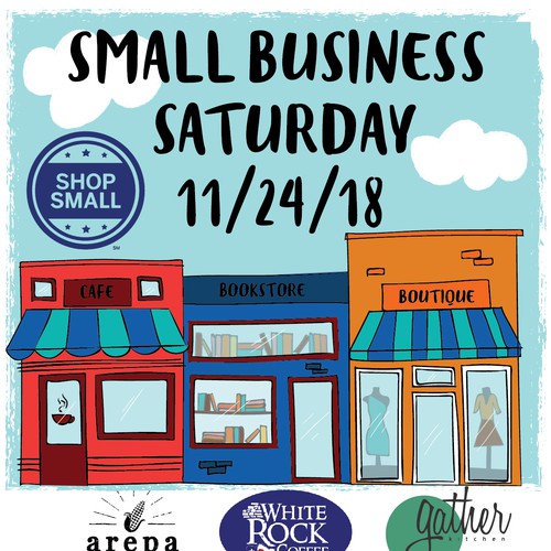 Shop design with the title 'Small Business Saturday poster'
