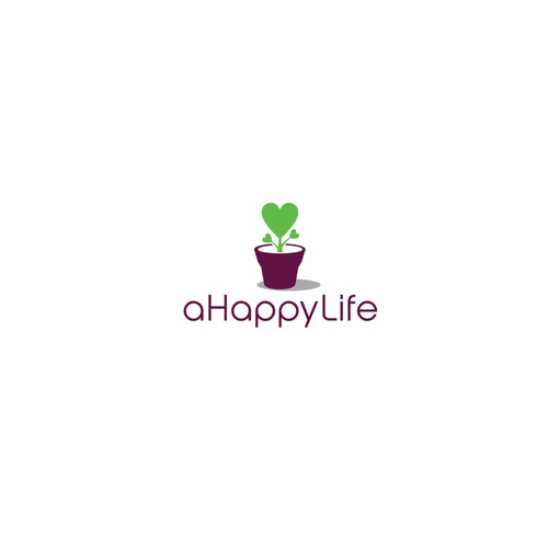 Catering design with the title 'Logo For a Happy Life'
