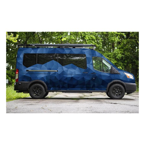 Wall design with the title 'Car wrap design'