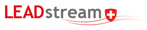 Swiss logo with the title 'Leadstream, ein Auftrag mit Folgen...!'