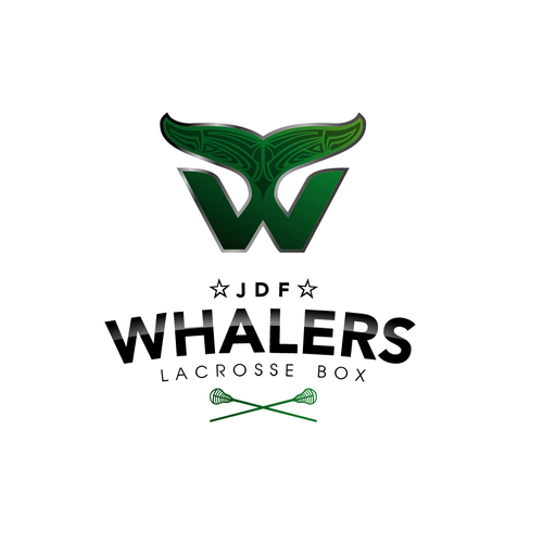 Lacrosse logo with the title 'Whalers lacrosse box'