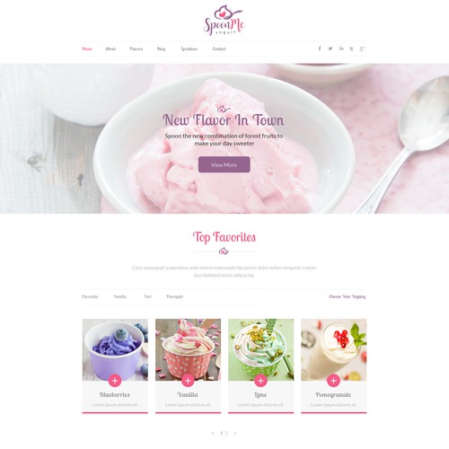 Trendy website with the title 'Contest Entry '