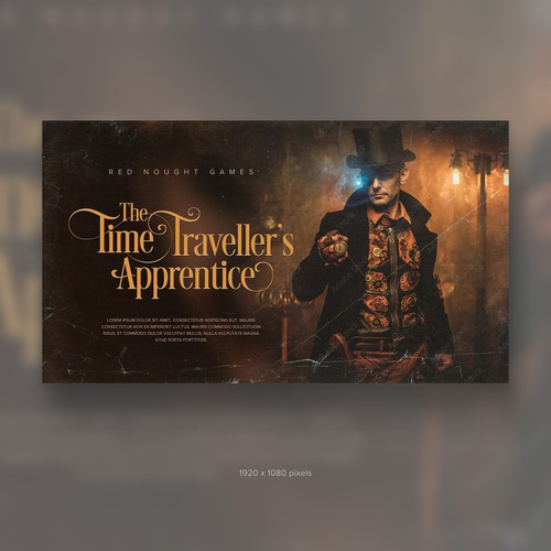 Video game design with the title 'Red Nought Games'